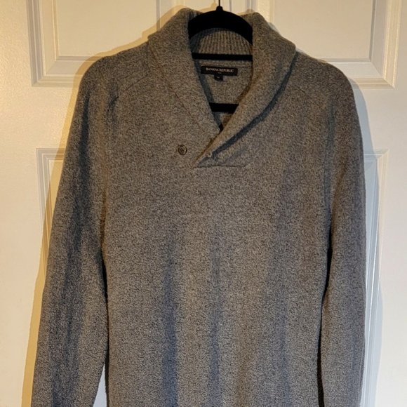 Banana Republic Other - Banana Republic Shawl Collar Sweater Cotton/Poly Blend Men’s Medium